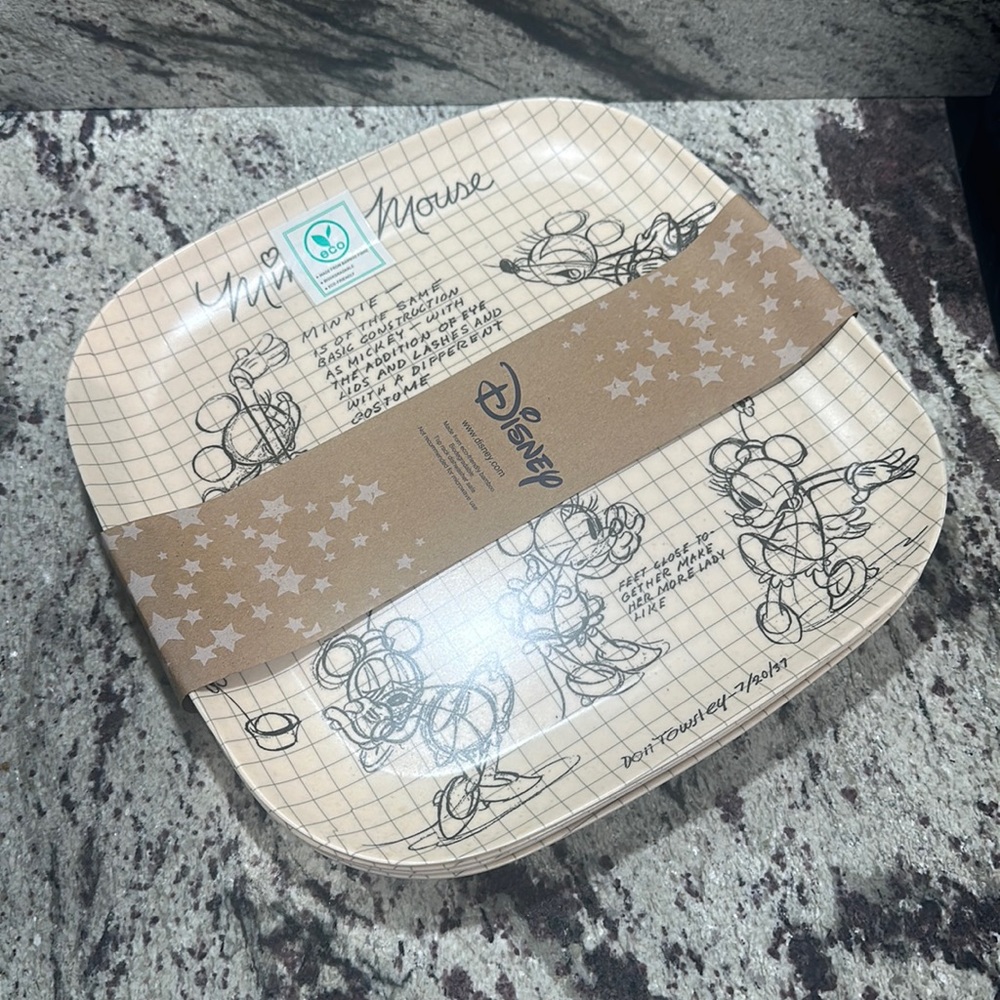 Disney Mickey Mouse Sketch plates
